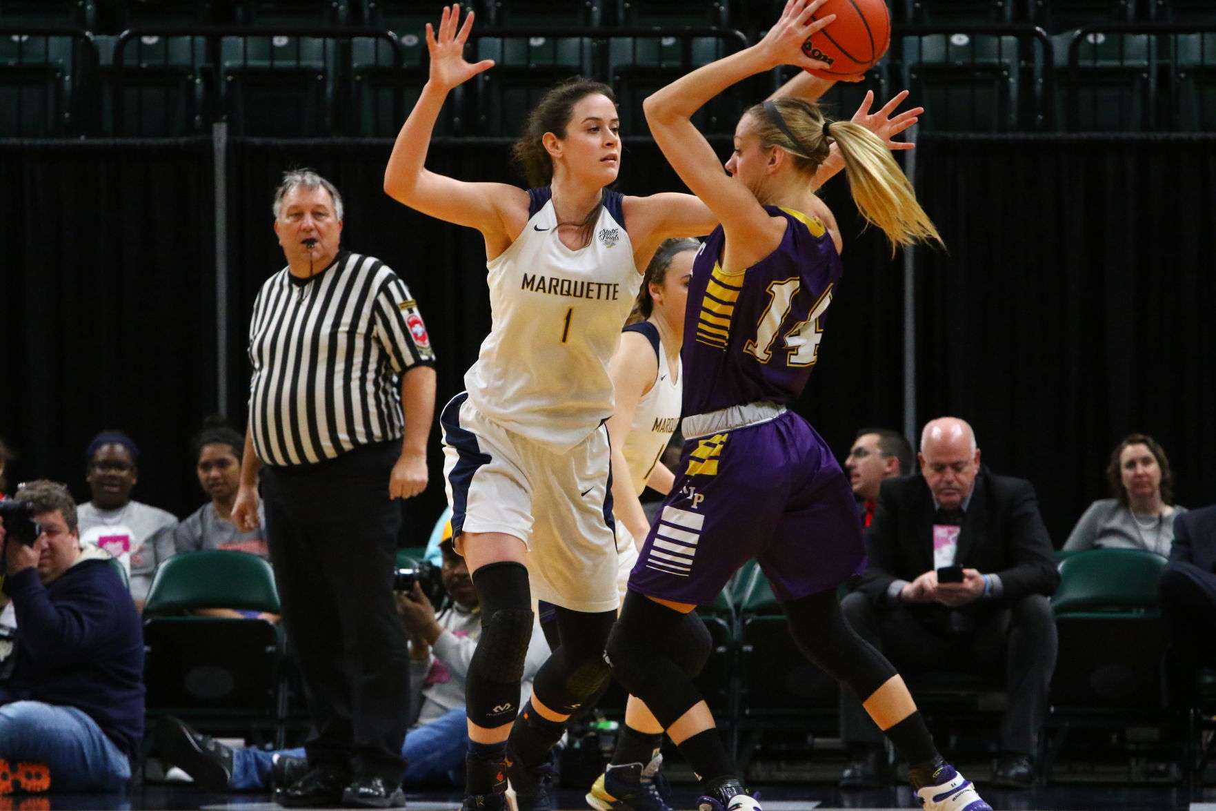 Gallery: Girls Basketball State Finals: Marquette Catholic vs. Vincennes Rivet